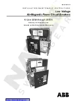 Preview for 1 page of ABB K-Line 1600A Installation & Maintenance Instructions Manual