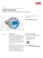 ABB PAS100 Operating Instruction preview