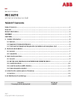 Preview for 2 page of ABB PEC 827E Product Manual