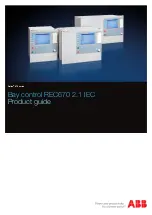 Preview for 1 page of ABB REC670 2.1 IEC Product Manual