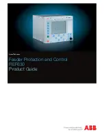 Preview for 1 page of ABB REF630 Product Manual