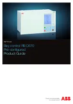 Preview for 1 page of ABB Relion 670 series REC670 Product Manual