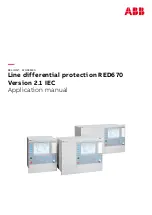 ABB Relion 670 series Applications Manual preview