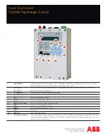 ABB TCC300 Quick Start Manual preview