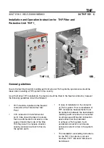 Preview for 1 page of ABB THF Series Installation And Operation Instruction Manual