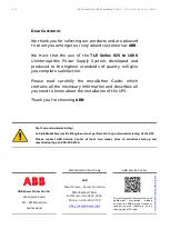 Preview for 3 page of ABB TLE 1000 Series Installation Manual