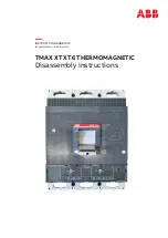 Preview for 1 page of ABB TMAX XT XT6 ELECTRONIC Disassembly Instructions Manual