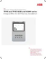 ABB TPME Series Installation, Operation And Maintenance Manual preview