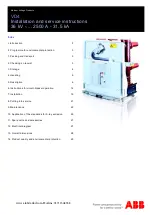 ABB VD4 36 Installation And Service Instructions Manual preview