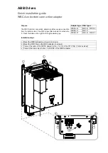 Preview for 1 page of ABB WBCA Series Quick Installation Manual