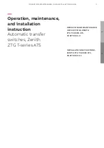 Preview for 5 page of ABB Zenith ZTG T Series Operation, Maintenance, And Installation Manual