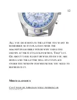 Preview for 12 page of Abingdon Watches Katherine Product Information Manual