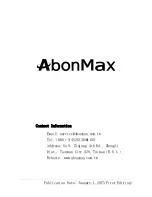 Preview for 14 page of AbonMax AMF650 Operational Manual