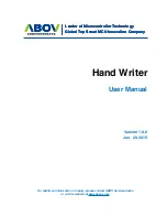 Abov HAND WRITER User Manual preview