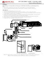 Preview for 2 page of Above All MT Instruction Manual