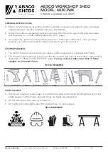 Preview for 2 page of ABSCO SHEDS 60303WK Assembly Instructions Manual