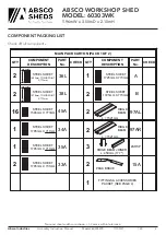 Preview for 3 page of ABSCO SHEDS 60303WK Assembly Instructions Manual