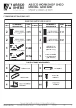 Preview for 5 page of ABSCO SHEDS 60303WK Assembly Instructions Manual