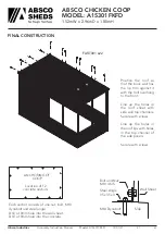 Preview for 21 page of ABSCO SHEDS A15301FKFD Manual