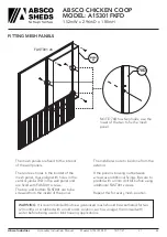 Preview for 22 page of ABSCO SHEDS A15301FKFD Manual