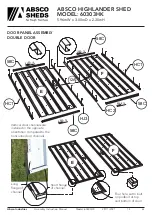 Preview for 20 page of ABSCO SHEDS Highlander Shed 60303HK Manual