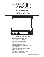 Absolute AVH-9000NAV User Manual preview