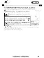 Preview for 4 page of Abus GBM7300W Installation Manual