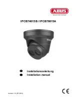 Preview for 1 page of Abus IPCB74615B Installation Manual