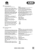 Preview for 1 page of Abus SG1670 Assembly Instructions