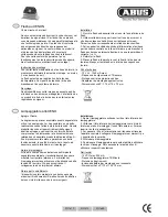 Preview for 2 page of Abus SG1670 Assembly Instructions