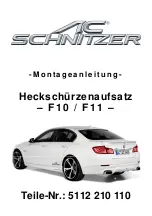 Preview for 1 page of AC Schnitzer 5112 210 110 Fitting Instructions Manual