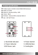 Preview for 3 page of ACASIS DT-3608 User Manual