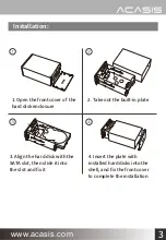 Preview for 4 page of ACASIS DT-3608 User Manual