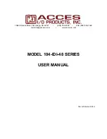 Preview for 2 page of Acces I/O products 104-IDI-48 Series User Manual