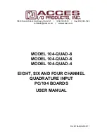 Acces I/O products 104-QUAD-4 User Manual preview