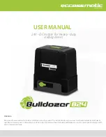 Preview for 20 page of Accessmatic Bulldozor 824 User Manual