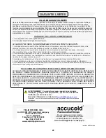 Preview for 28 page of Accucold ACR1718 Series Instruction Manual