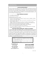 Preview for 10 page of Accucold UF877L User Manual