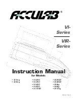 Preview for 1 page of Acculab VI Series Instruction Manual