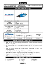 Preview for 6 page of ACDelco ANG201 Product Information Manual