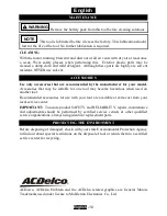 Preview for 11 page of ACDelco ARD847 Product Information Manual