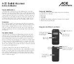 Preview for 23 page of ACE INSTRUMENTS Solid Operating Manual