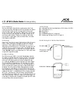 Preview for 2 page of Ace AFM-5 Operating Manual