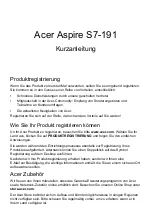 Preview for 25 page of Ace ASPIRE S7-191 Quick Manual