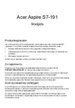 Preview for 77 page of Ace ASPIRE S7-191 Quick Manual