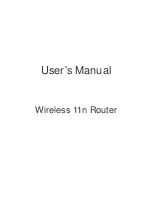 Aceex 11n Wireless Router User Manual preview