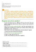 Preview for 2 page of Acer A315-23 User Manual