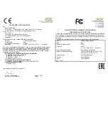 Preview for 7 page of Acer AH101 Quick Start Manual