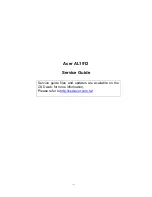 Acer AL1912 Service Manual preview