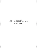 Acer Altos R700 Series User Manual preview